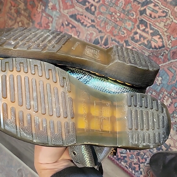 Dr. Marten Pascal Blue Iridescent Texture Boots - Picture 7 of 11